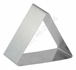 ФОРМА для выпечки/выкладки ТРЕУГОЛЬНИК 12см h=5см нерж[78334]
