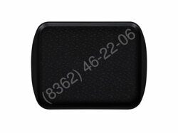 ПОДНОС СТОЛОВЫЙ 415х305 с ручками черный [BLACK SB-101]