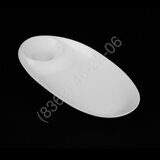 БЛЮДО овал. для завтрака 13''х7'' 340х180мм "Chan Wave Classic" [ivory LQ-Q1828]