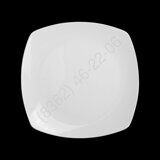 ТАРЕЛКА квадратная 10'' 255мм "Chan Wave Quadro" [ivory LQ-QD0128D]