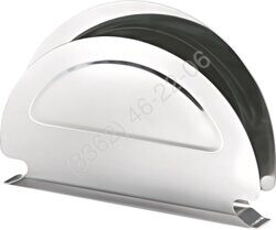 САЛФЕТНИЦА L=120мм h=80мм ПОЛУКРУГ нерж. [RGS-430C]