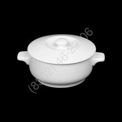ГОРШОК с крышкой 4,8'' 120мм 450мл "Corone Cottura" [ivory LQ-Q3001]