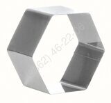 ФОРМА для выпечки/выкладки ШЕСТИГРАННИК 6см h=5см нерж. [4456]