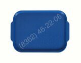 ПОДНОС СТОЛОВЫЙ 450х355 с ручками лазурный [SP 503]