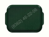 ПОДНОС СТОЛОВЫЙ 450х355 с ручками темно-зеленый [357 С]