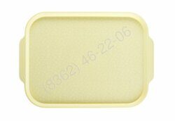 ПОДНОС СТОЛОВЫЙ 450х355 с ручками светло-желтый [SC505]