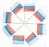 Пика декоративная «Флажок Россия» 70 мм 120 шт