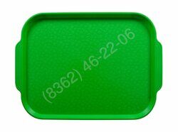 ПОДНОС СТОЛОВЫЙ 450х355 с ручками салатовый [368C]