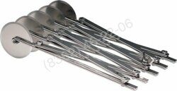 РАСТЯЖИМАЯ ТЕСТОРЕЗКА 5 колес нерж [ROTAPINOX 5 P]