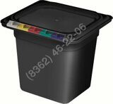 ГАСТРОЕМКОСТЬ полипропилен 1/6х6'' (150мм) 176х162 черная [422102113]
