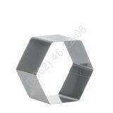 ФОРМА для выпечки/выкладки ШЕСТИГРАННИК 4см h=5см нерж. [4470]